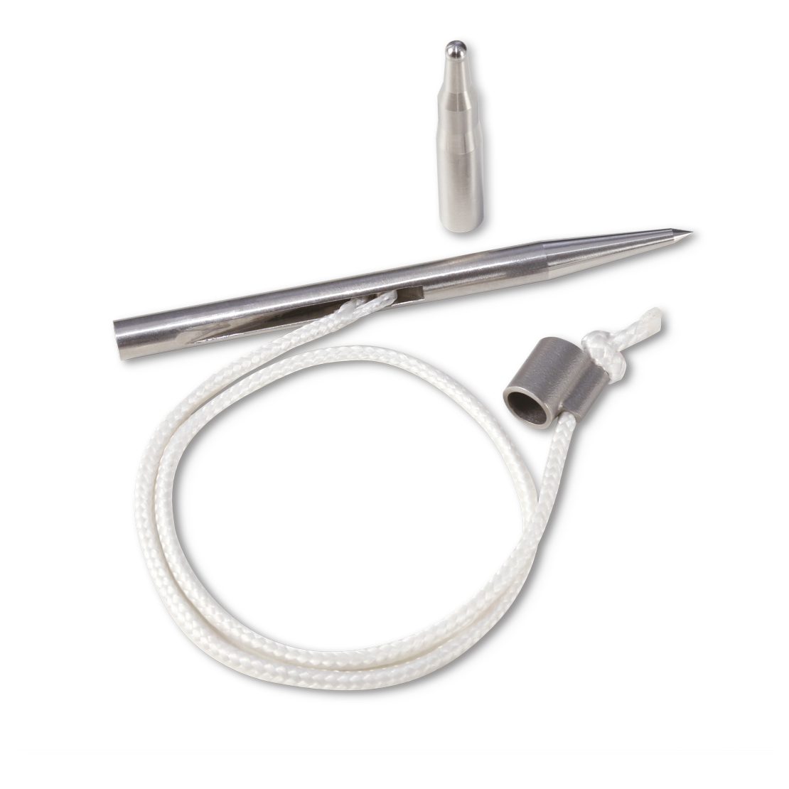 Stainless steel Slip Tip 6mm Threading 5" with steel cable speargun 